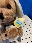Dakin Vintage Plush Stuffed Animal Mama Baby Dog  Nos New With Tags