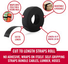 Velcro Brand Cut To Length Straps Heavy Duty   45 Ft X 3 4 In   One-wrap Self-gr