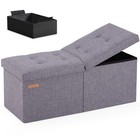 31 5 Inches Ottoman With Storage Bench Folding Ottoman Bench Small Foot Rest Sto