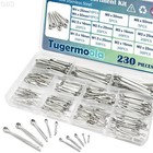 230pcs Cotter Pins Assortment Kit 304 Stainless Steel Split Pin  12 Sizes Cotter