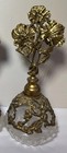 1 Matson Ormolu Perfume Bottle With Glass Bottle Dauber Floral Dogwood Antique