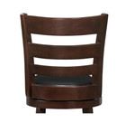 Chair Counter Swivel Bar Stool Dining Seat Pub Kitchen Padded High Back Black