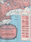 1970 Fold Out Map Of Ontario Canada Fishing Regulations Nice Cover Graphics