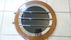 Antique Nautical Ships Port Hole Window  Large 20   Doweled Wood   Brass