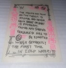 Vtg Beach Research Sticker Decal Clothing Tag Kayak Water Sports Skateboard Surf