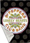 The Beatles Throw Blanket Sgt Peppers Logo 60x80 Sherpa Fleece By Rocksax New
