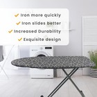 Ironing Board Cover And Pad  Heavy Duty  Grey Stripe Pattern  15 X 54 In 
