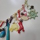 Vintage 80 s Clip Chain Necklace With Bell Charms Retro Plastic Toy 18 Pc  Lot