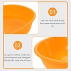  2 Pcs Silicone Cake Mold Nonstick Round Baking Pan Bread Pastry Molds