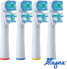 Replacement Brush Heads Compatible With Oral B- Double Clean Design  Pack Of 16