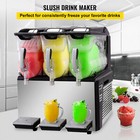 Vevor Commercial Slush Machine 3x10l Frozen Drink Machine Juice Dispenser 1250w
