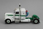 Dcp 1 64  white   Green  Single-axle Peterbilt 389 36  Flattop New 