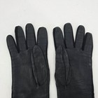 Vintage Black Leather Opera Gloves Women   s Long Formal Evening 14    Gauntlet