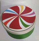 Kate Spade Festive  Cake Plate By Lenox In Original Box Peppermint Twist