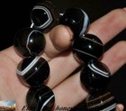 0 8 rare Old Tibetan Buddhism Natural Agate Dzi Eye Amulet Prayer Bead Bracelet
