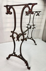 Cast Iron Piano Bench Vanity Stool Legs Antique Victorian 22  Tall 20   W Table