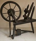 Antique Small Wooden Spinning Wheel