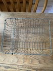Vtg Antique Primitive Metal Wire Dish Drying Drainer Rack Farmhouse Kitchen