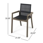 2x Outdoor Dining Tables Wood Frame And Outdoor Mesh Material For Outdoor Dining