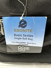 New Ebonite Single Nylon Basic 1 Bowling Ball Bag Tote  Black