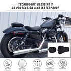 Motorcycle Solo Seat With Pillion Pad For Sportster 883 1200 Black