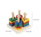 Paired Geometric Set Toys  wooden Toys Color And Shape Cognitive Montessori Toy