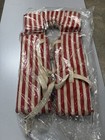 Vintage Life Vest Red White Striped Candy Cane Preserver Nautical Decor