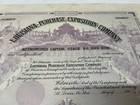 Light Purple 1903 Louisiana Purchase Exposition Co  Unissued Stock Certificate