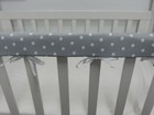 Cot Rail Cover Grey White Spots Crib Teething Pad  Set Of Two