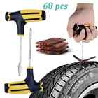 68pc Tire Repair Kit Diy Flat Tire Repair Car Truck Motorcycle Home Plug Patch