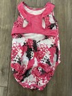 Girls Gymnastics Leotard Size 4a Pink White  Black Nwot No Liner