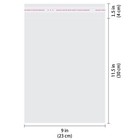 9  X 11  Inches Clear Resealable Opp  Cello cellphone  Gift Bags 
