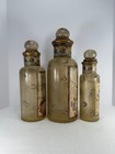 Set Of 3 Uttermost Turkish Empire Bottles W stoppers Resin Decor  19221