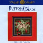 Mill Hill Buttons Beads Kit Counted Cross Stitch Festive Pine Mh14-1634