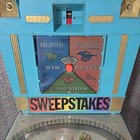 Vintage Marx Sweepstakes Pinball Game Electric Horse Racing Blue Toy Arcade