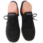 Skechers Swift Fit Hands Free Slip-ins Knit Lace Up Sneakers Black white Women   s