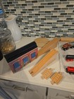 Vintage Wooden Railway Tracks   Brio Train   Cars Pieces- Bundle Lot Mix 43pcs