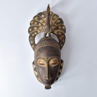 Guro Figural Mask With Peacock C  te D ivoire