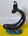Poole Pottery Dolphin Ceramic Black   Blue Ornament