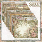 60 Sheets Retro Floral Scrapbook Paper  Coquette Tree Decorative Craft Paper Fol