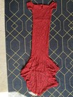 Quiz Elegant Red Lace Sparkly Sequin Evening Cocktail Party Prom Long Dress 8