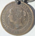 1859 Canadian Large One Cent 9 10 Rd