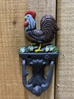 Cast Iron Painted Rooster Door Knock  184s-0084 