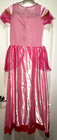 Girls Pink Princess Style Halloween Costume Dress Pretend Play Large Cute 