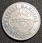 Cypress Gardens Florida - Vintage Souvenir Silver Medal Token Coin 