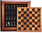 14 Inches Wooden Chess Set With Metal Chess Pieces   2 5   King storage