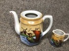Vintage 5 Piece Child Doll Mini Porcelain Tea Set Pieces Japan Windmill Boat