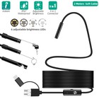 7mm 6led Snake Endoscope Borescope Inspection Camera For Usb Type C Android Pc
