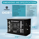 Proreck Dc21 Passive Di Box Guitar Bass Hum Eliminator Ground Lift Xlr Out