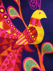 Original Venezuelan Wayuu Tapestry Signed Luis Montiel  1914-1998  Mali Mai